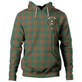 Clan Menzies Green Ancient Tartan Hoodie Crest UDGCC3NB-1 Menzies Green Ancient Tartan Hoodies